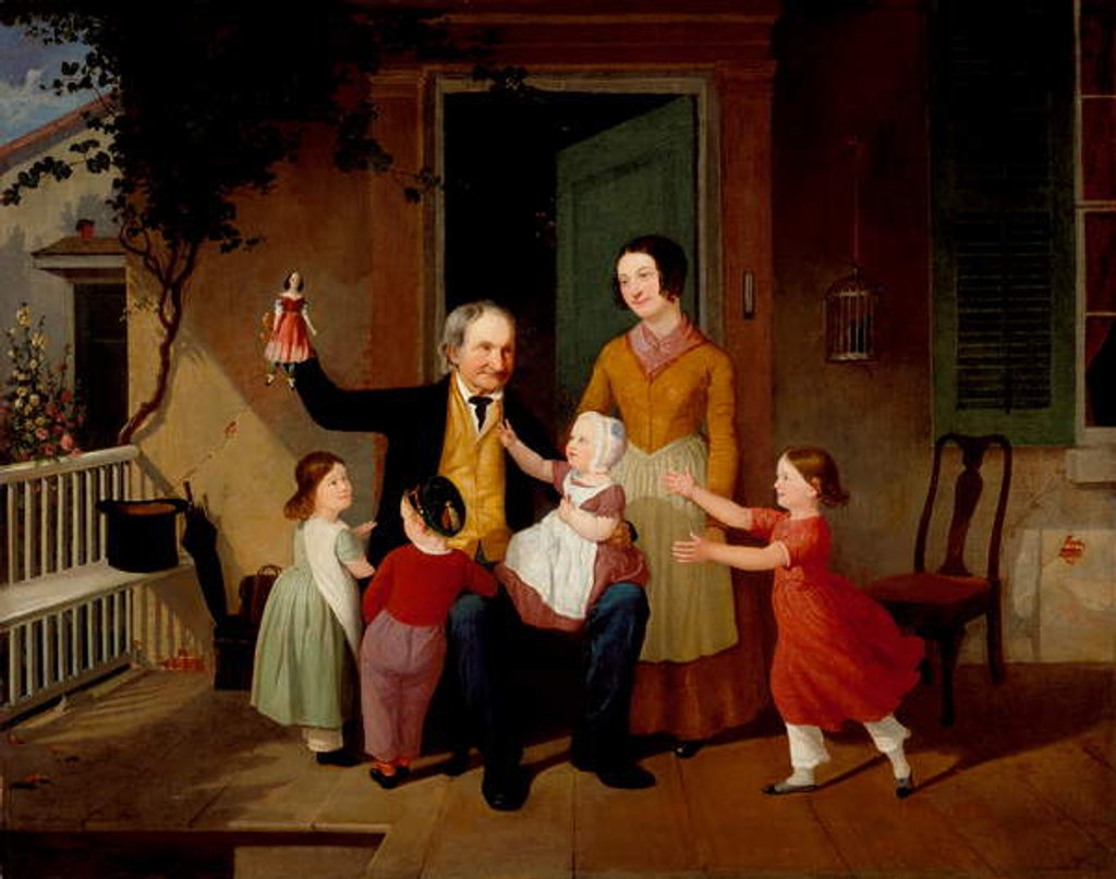 Detail of A Visit from Grandfather, c.1850 by James Goodwin Clonney