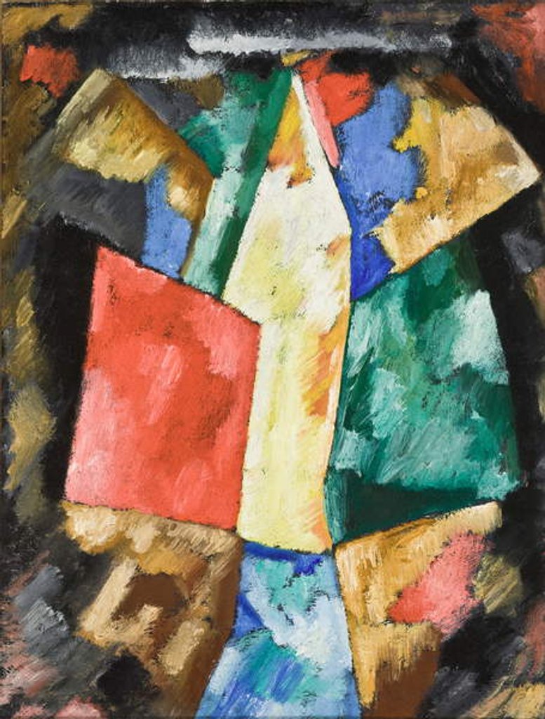 Detail of Abstraction; Blue, Yellow and Green, c.1913 by Marsden Hartley