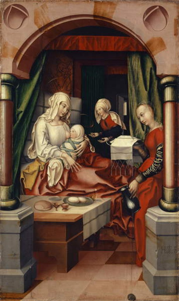 Detail of Birth of the Virgin, 1512 by Hans Fries