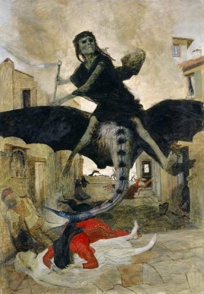 Detail of The Plague, 1898 by Arnold Bocklin