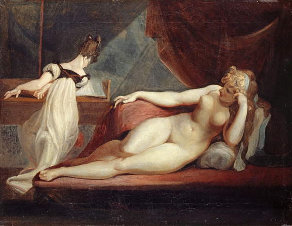 Detail of Reclining Nude and Woman at the Piano, 1799-1800 by Henry Fuseli