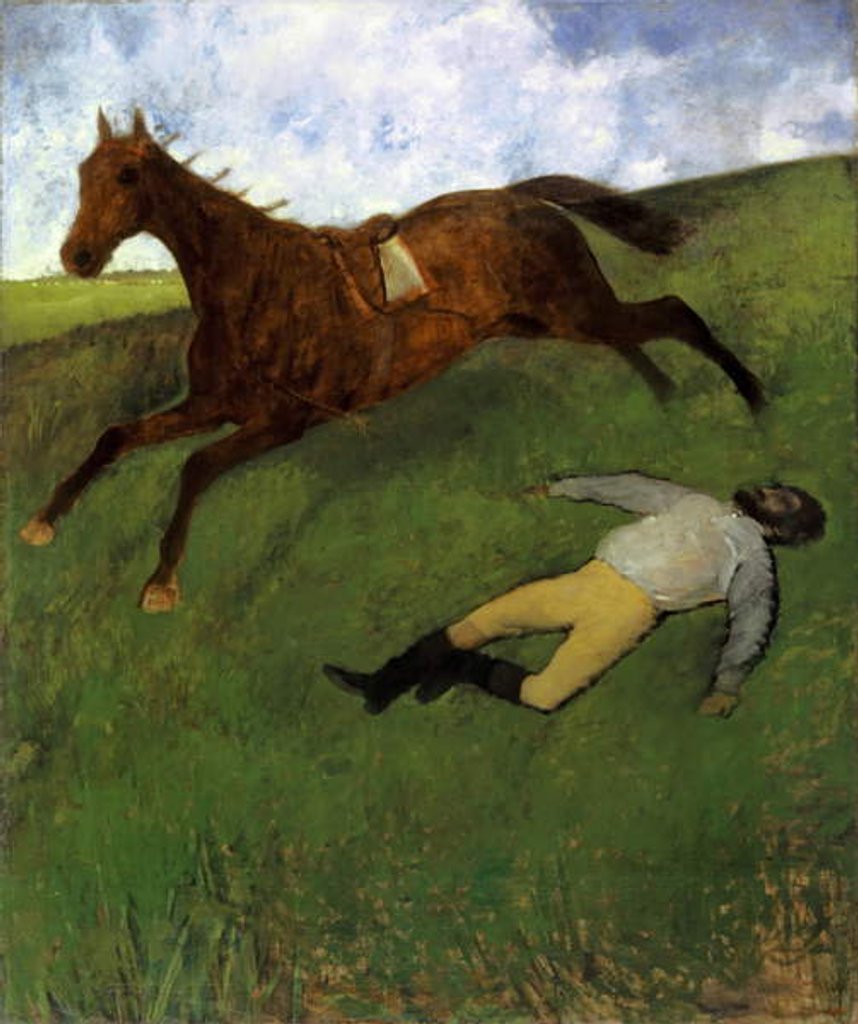 Detail of Injured Jockey, 1896-98 by Edgar Degas