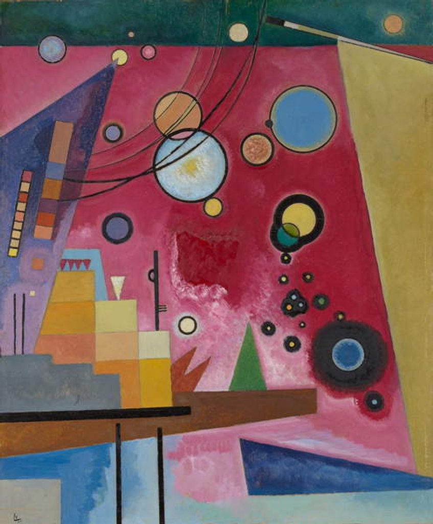 Detail of Heavy Red, 1924 by Wassily Kandinsky