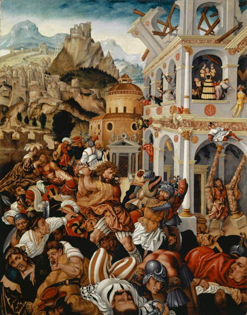 Detail of The story of Samson, c.1525-1530 by Jorg I Breu