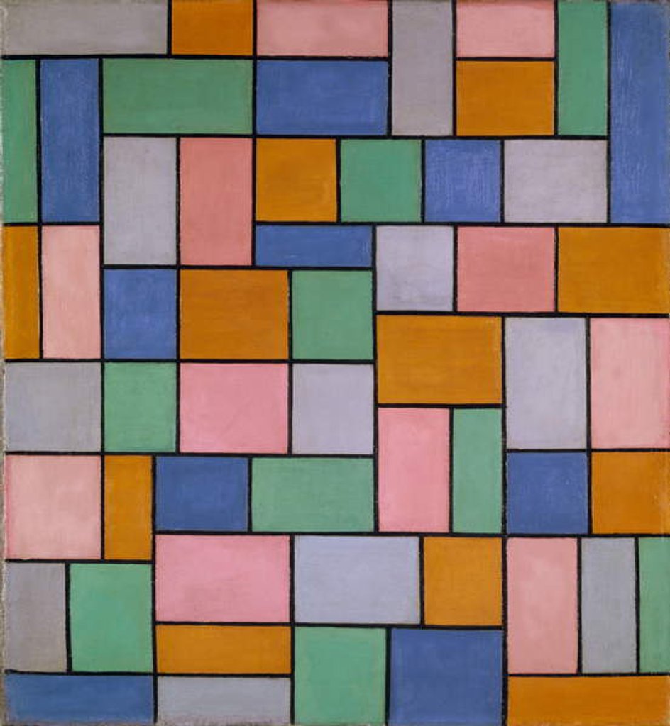 Detail of Composition in Dissonances, 1919 by Theo van Doesburg