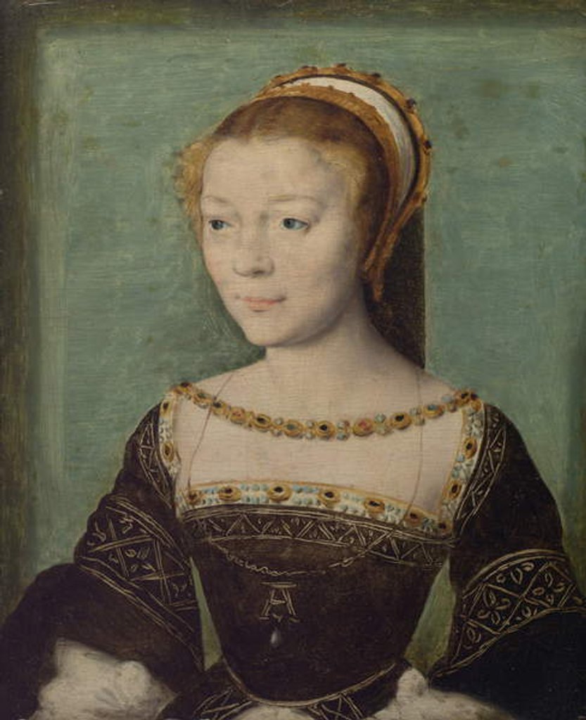 Detail of Anne de Pisseleu, Duchesse d'Etampes, c.1535-40 by Corneille de Lyon