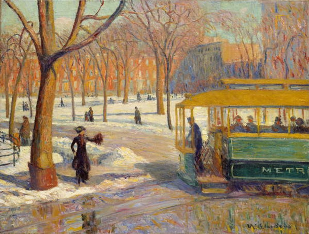 Detail of The Green Car, 1910 by William James Glackens
