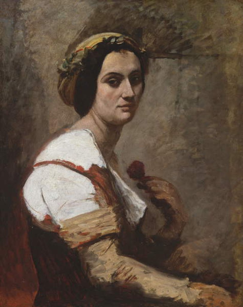 Detail of Sibylle, c.1870 by Jean Baptiste Camille Corot