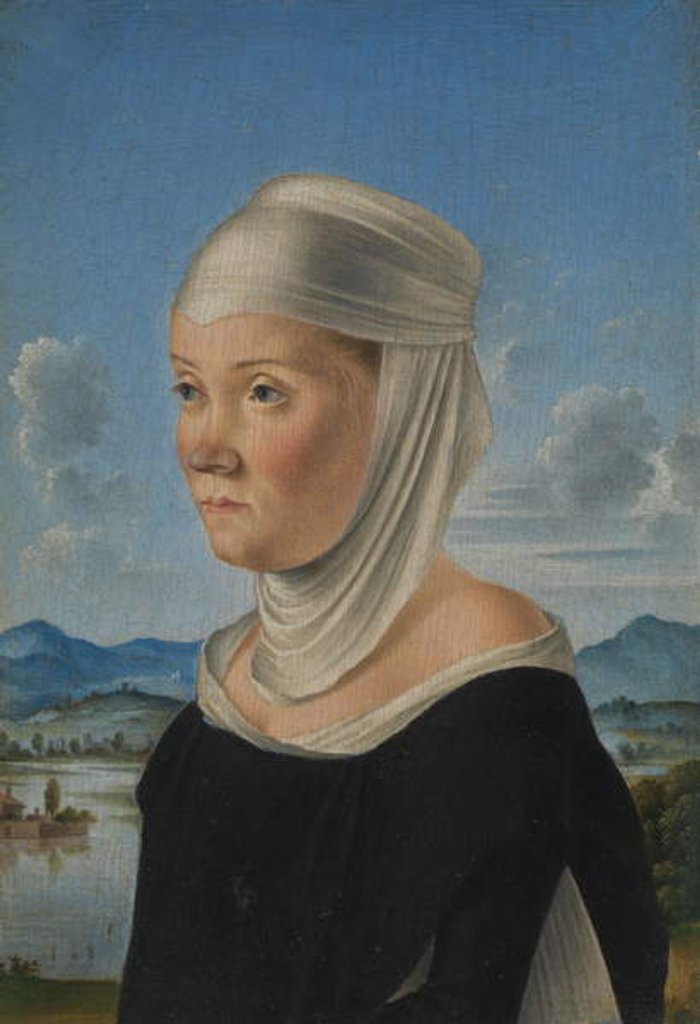 Detail of Portrait of a Woman, c.1485-95 by Jacometto (attr. to) Veneziano