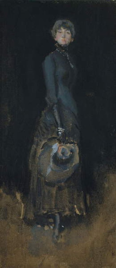 Detail of Lady in Gray, c.1883 by James Abbott McNeill Whistler