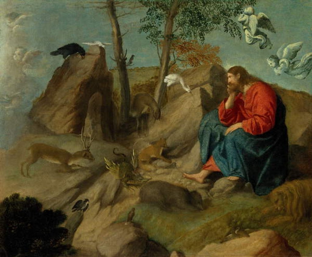 Detail of Christ in the Wilderness, c.1515-20 by Moretto da Brescia