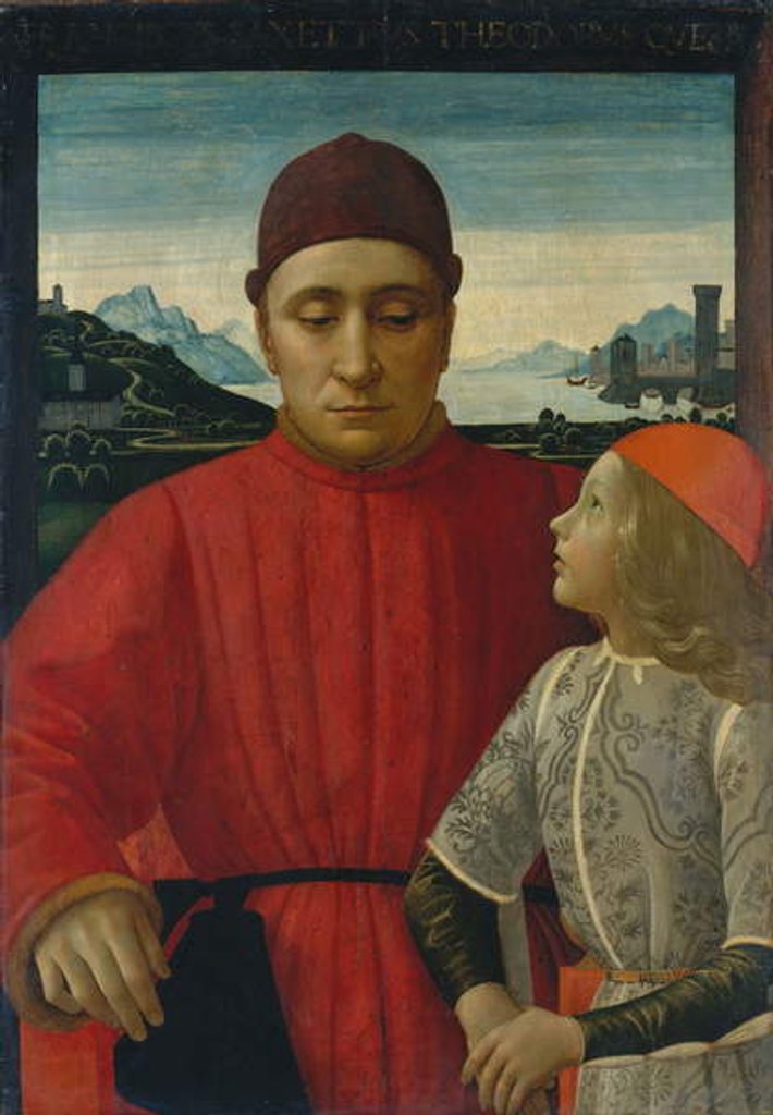 Detail of Francesco Sassetti and His Son Teodoro, c.1488 by Domenico Ghirlandaio
