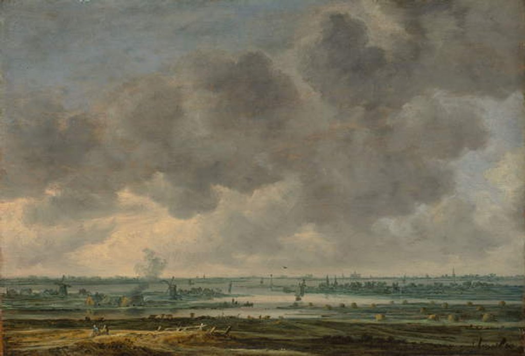 Detail of View of Haarlem and the Haarlemmer Meer, 1646 by Jan Josephsz van Goyen