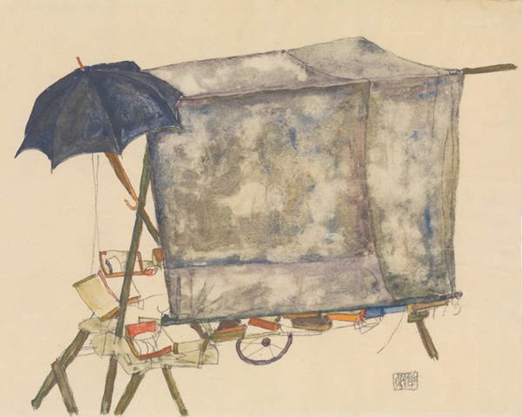Detail of Street Cart, 1914 by Egon Schiele