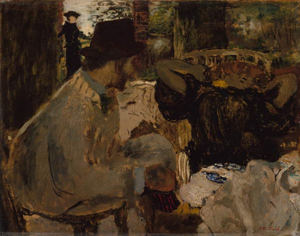 Detail of Conversation, 1897-8 by Edouard Vuillard
