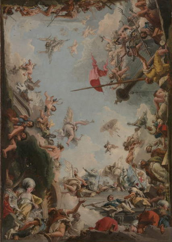 Detail of The Glorification of the Giustiniani Family, 1783 by Giandomenico Tiepolo