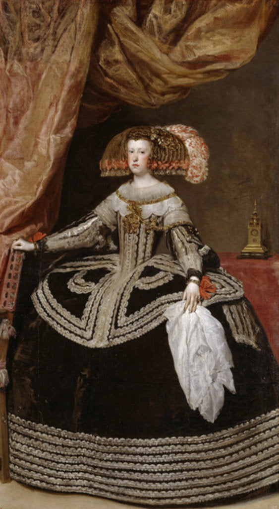 Queen Maria Anna of Austria, 1652 by Diego Rodriguez de Silva y Velazquez