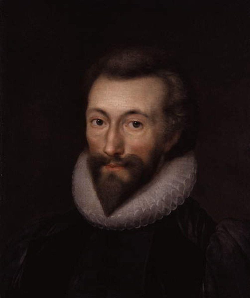 Detail of Portrait of John Donne by Isaac Oliver
