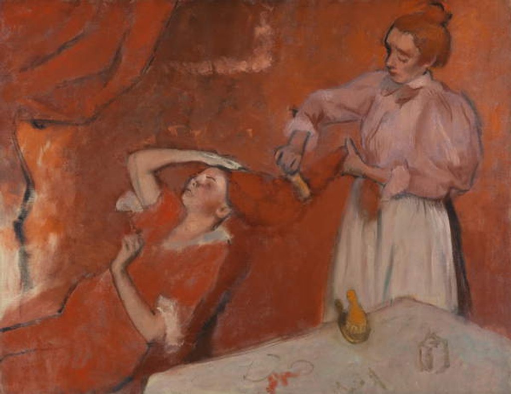 Detail of Combing the Hair, c.1896 by Edgar Degas