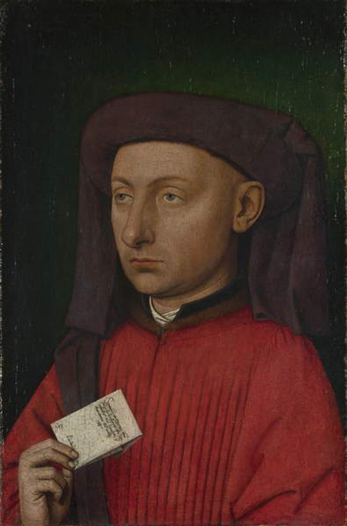 Detail of Portrait of Marco Barbarigo, c.1449-50 by Jan van Eyck