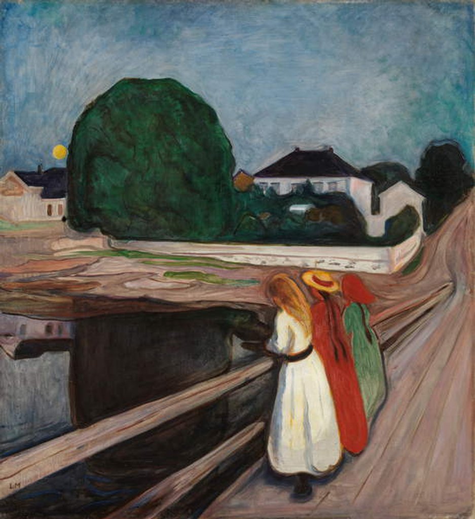 Detail of Girls on the Pier, c.1901 by Edvard Munch