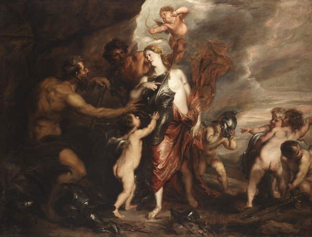 Detail of Venus at the Forge of Vulcan, also known as “Thetis receives the Arms of Achilles” by Anthony van Dyck