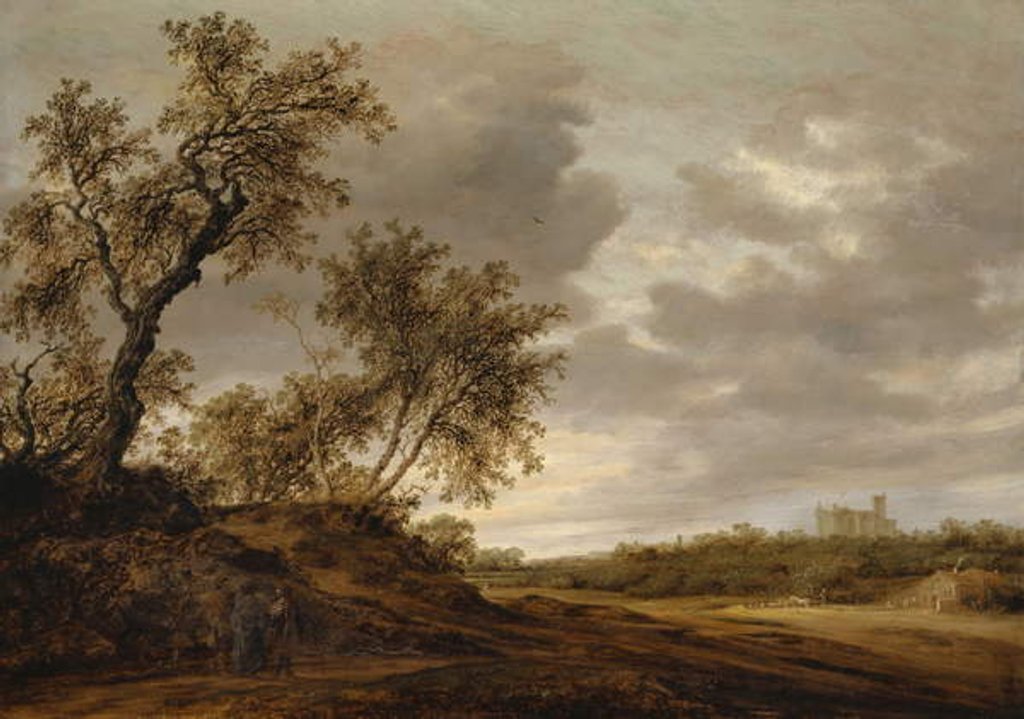 Detail of On the Way to Emmaus, 1643 by Salomon van Ruisdael