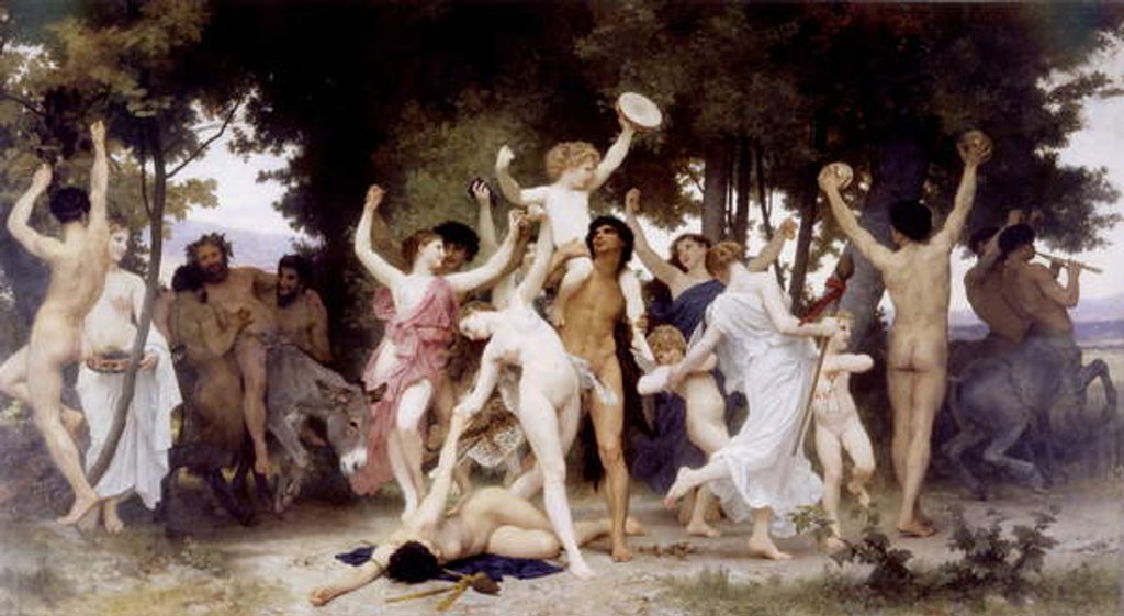 Detail of The Youth of Bacchus, 1884 by William-Adolphe Bouguereau