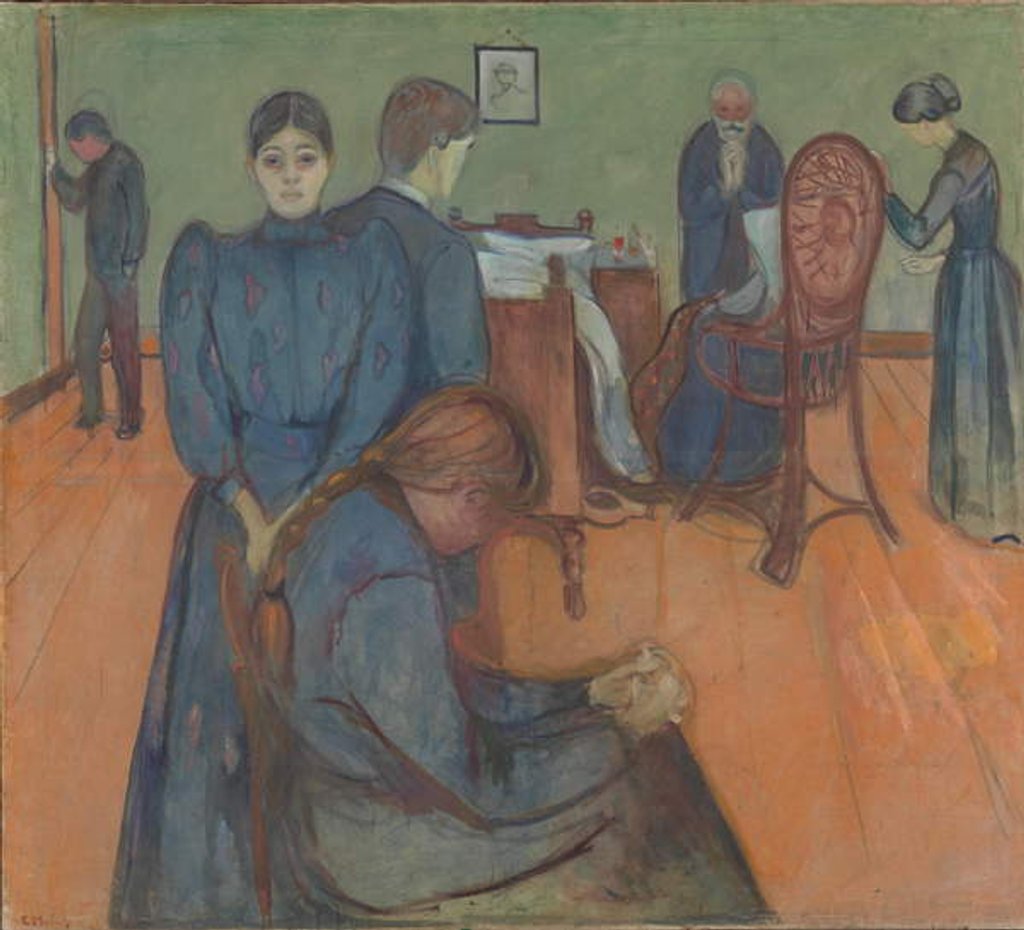 Detail of Death in the Sickroom, 1893 by Edvard Munch