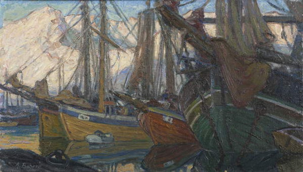 Detail of A Quiet Evening. Study from North Norway by Anna Katarina Boberg