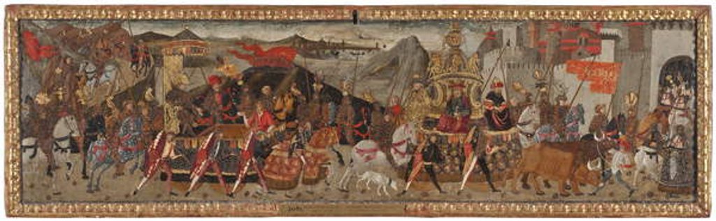 Detail of The Triumph of Caesar, c.1480-1500 by Master of Marradi