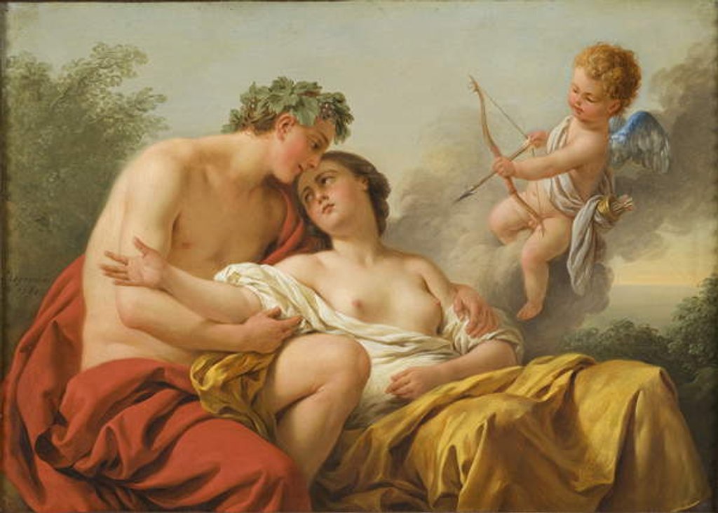 Detail of Bacchus and Ariadne, 1768 by Louis Jean Francois I Lagrenee