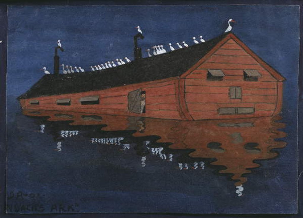 Detail of Noah's Ark by Ivar Axel Henrick Arosenius
