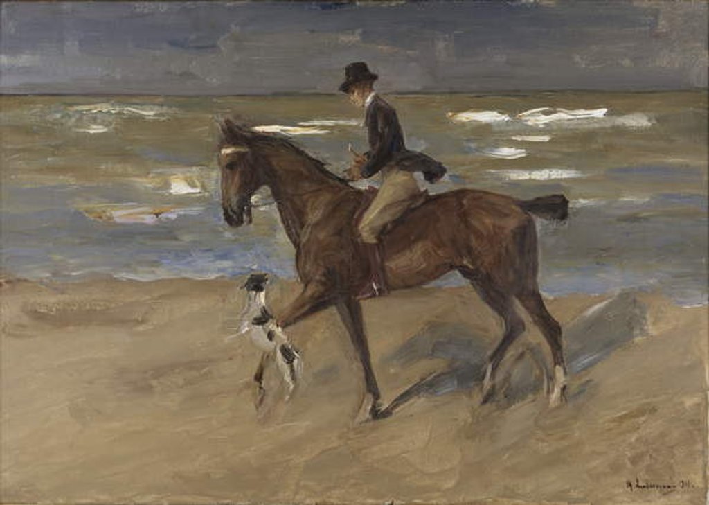 Detail of Rider on the Beach, 1911 by Max Liebermann