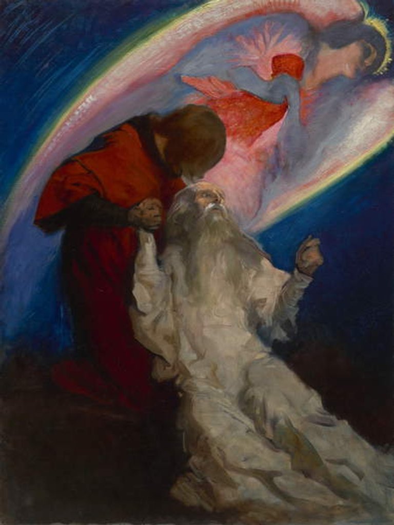 Detail of Study for Amfortas Released by Galahad in The Quest and Achievement of the Holy Grail, c.1893-1901 by Edwin Austin Abbey