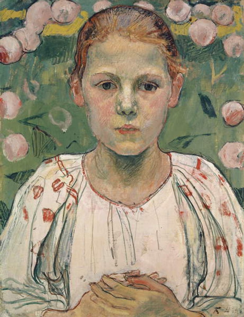Detail of Portrait of Käthe von Bach, 1904 by Ferdinand Hodler