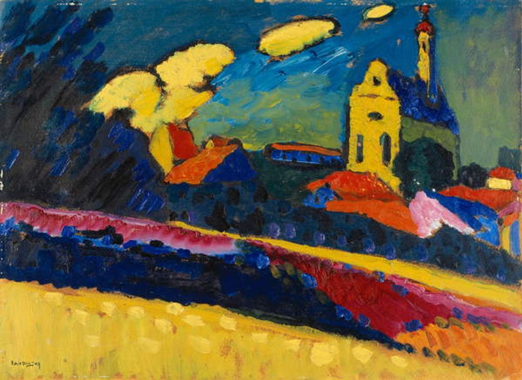 Detail of Study for Murnau, Landscape with Church, 1909 by Wassily Kandinsky