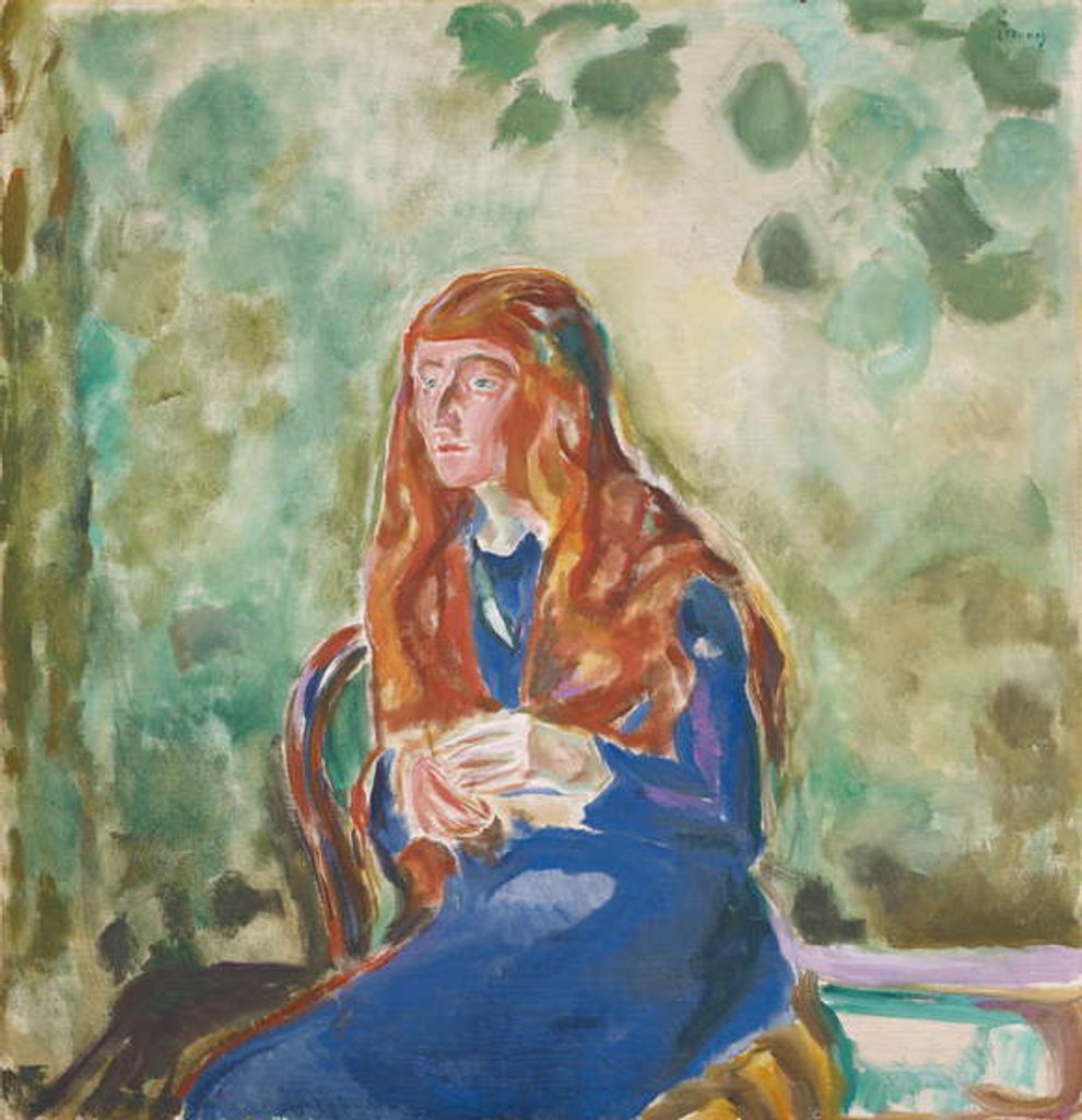 Detail of Portrait of Käte Perls, 1913 by Edvard Munch