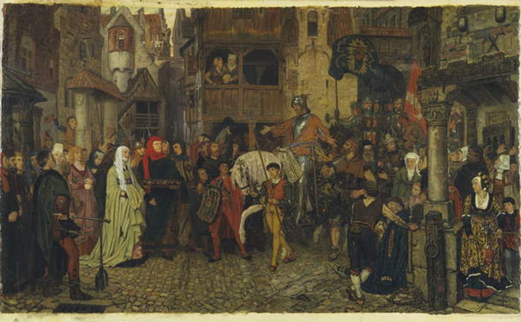 Detail of The Entry of Sten Sture the Elder into Stockholm, 1864 by Georg (1843-1923) Rosen