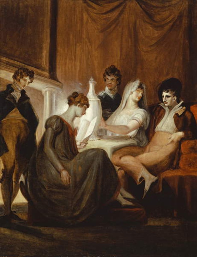 Detail of The Newspaper in the Countryside, 1806-7 by Henry Fuseli