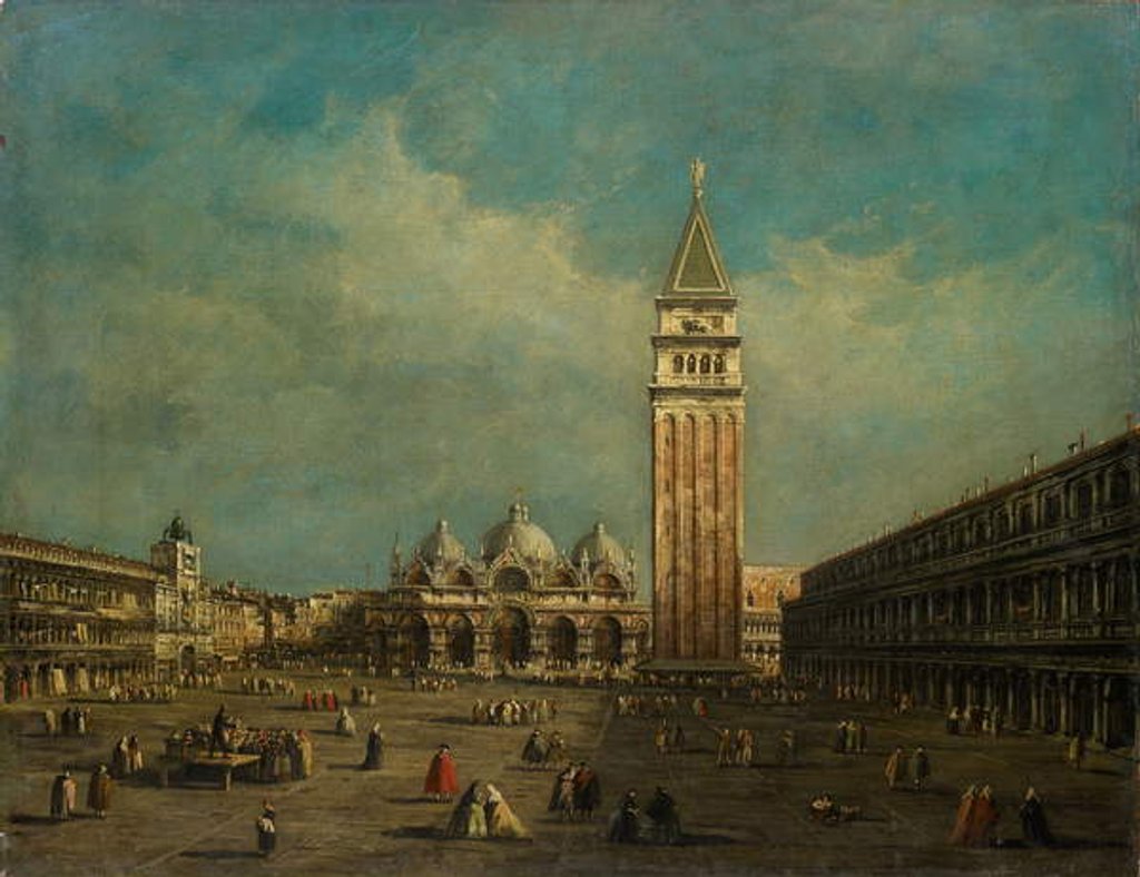 Detail of The Piazza San Marco in Venice by Francesco Guardi