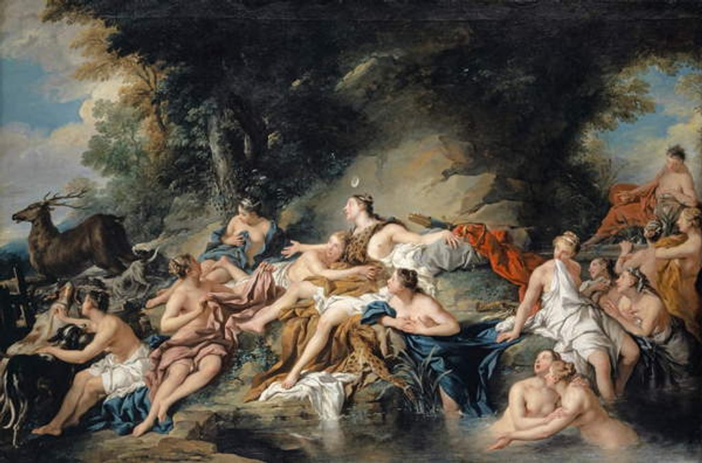 Detail of Diana and Actaeon, 1734 by Jean Francois de Troy