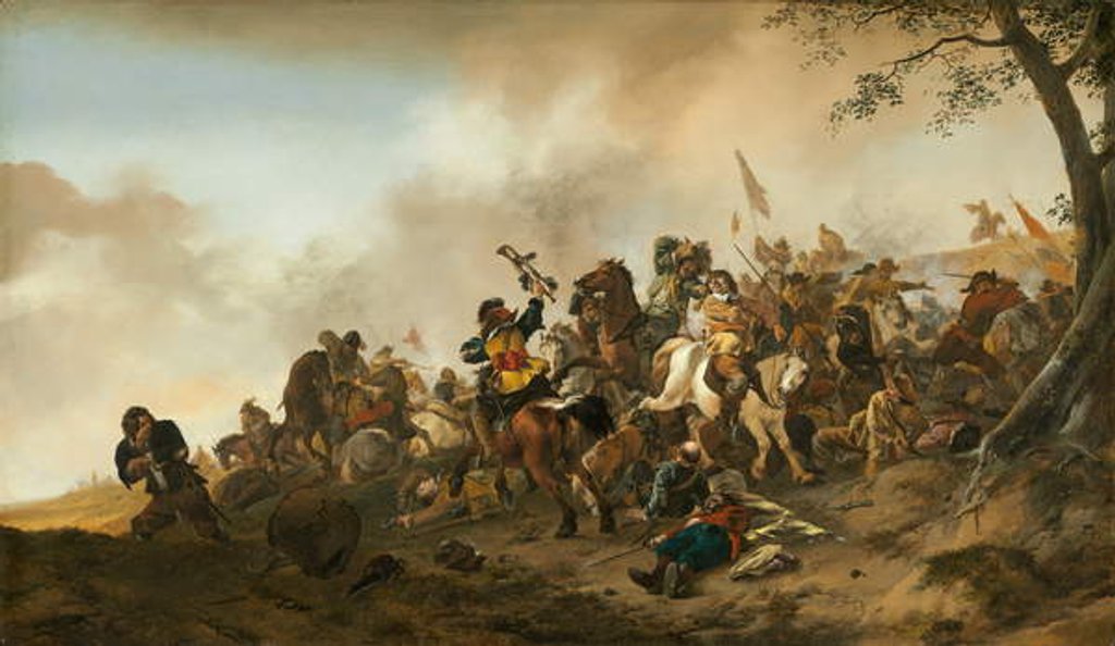 Detail of Battle Scene, c.1645-6 by Philips Wouwermans or Wouwerman