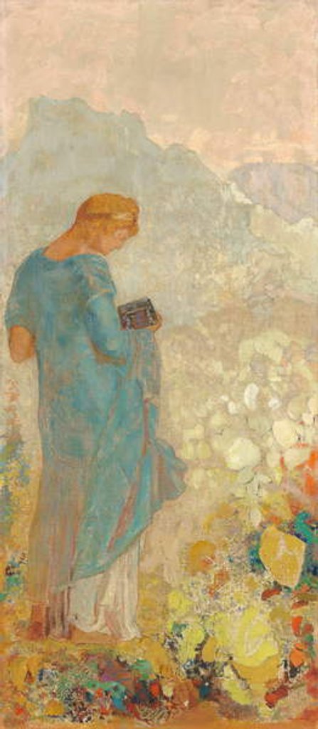 Detail of Pandora, 1910-2 by Odilon Redon