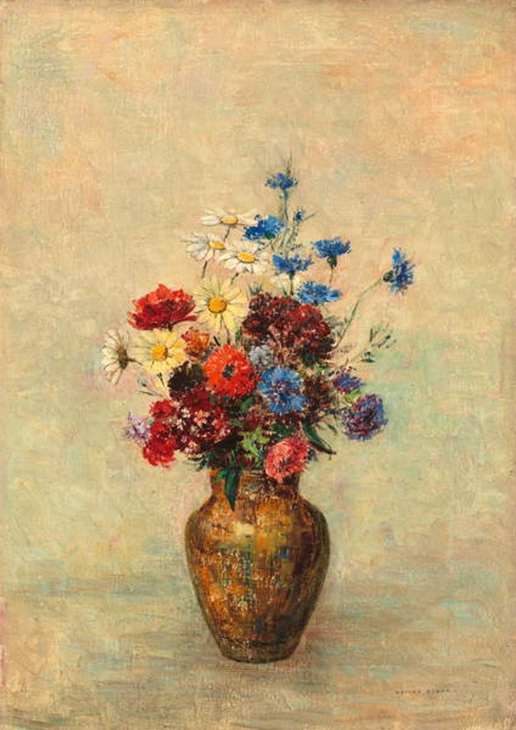 Detail of Flowers in a Vase, c.1910 by Odilon Redon