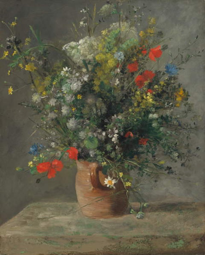 Detail of Flowers in a Vase, c.1866 by Pierre Auguste Renoir