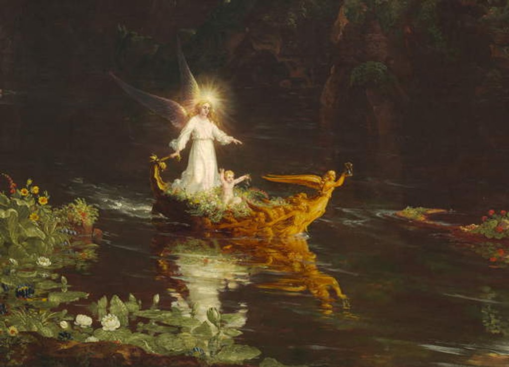 Detail of The Voyage of Life: Childhood 1842 by Thomas Cole