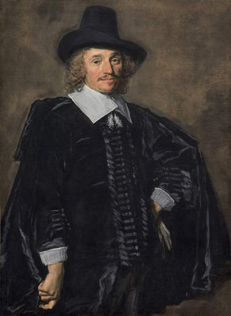 Detail of Portrait of a Gentleman, 1650-52 by Frans Hals
