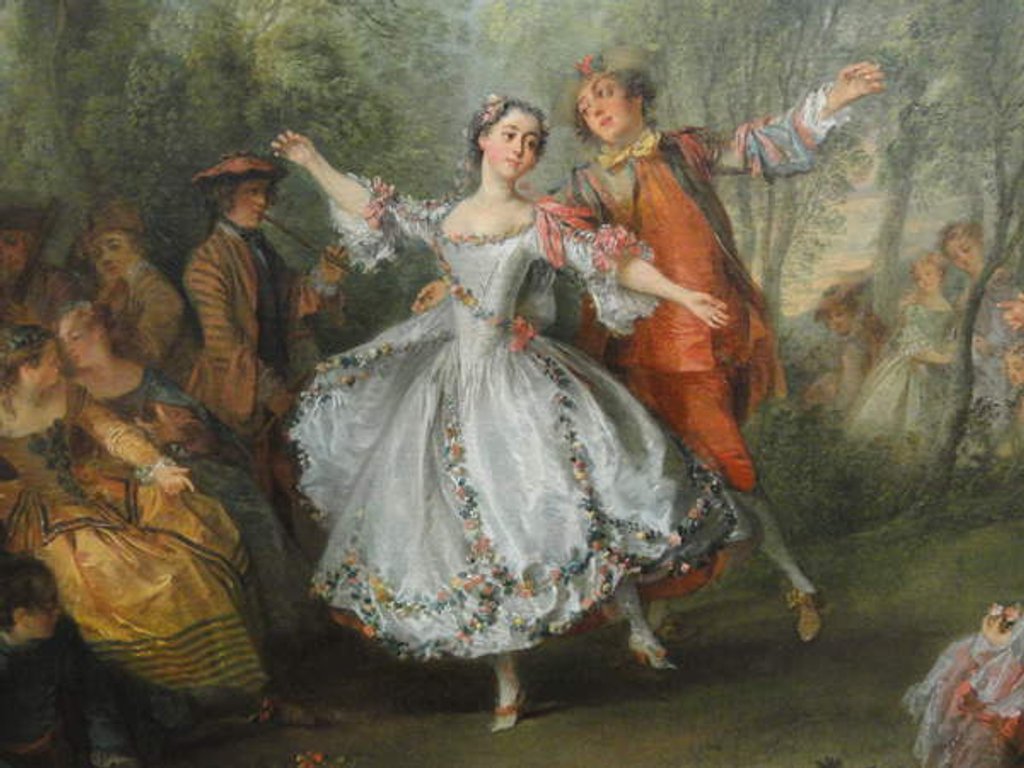 Detail of La Camargo Dancing, c.1730 by Nicolas Lancret