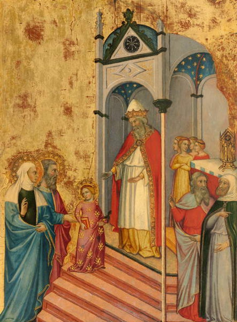 Detail of The Presentation of the Virgin in the Temple, c.1400-5 by Andrea di Bartolo